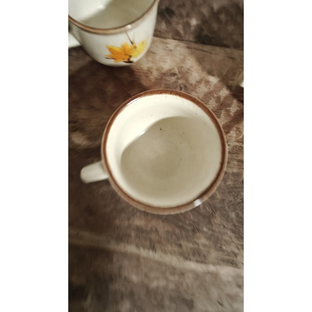 Vintage Mikasa  Set Of 4 Imperial Maple Leaf Mugs Made In‎ Japan - Picture 6 of 9